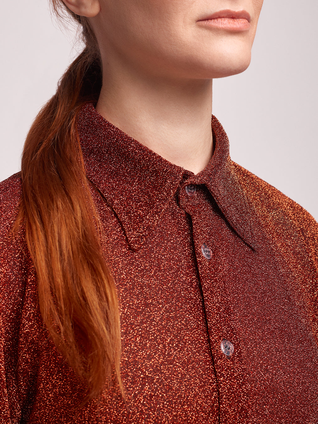 Bright Rust Shirt Long Sleeved Unisex