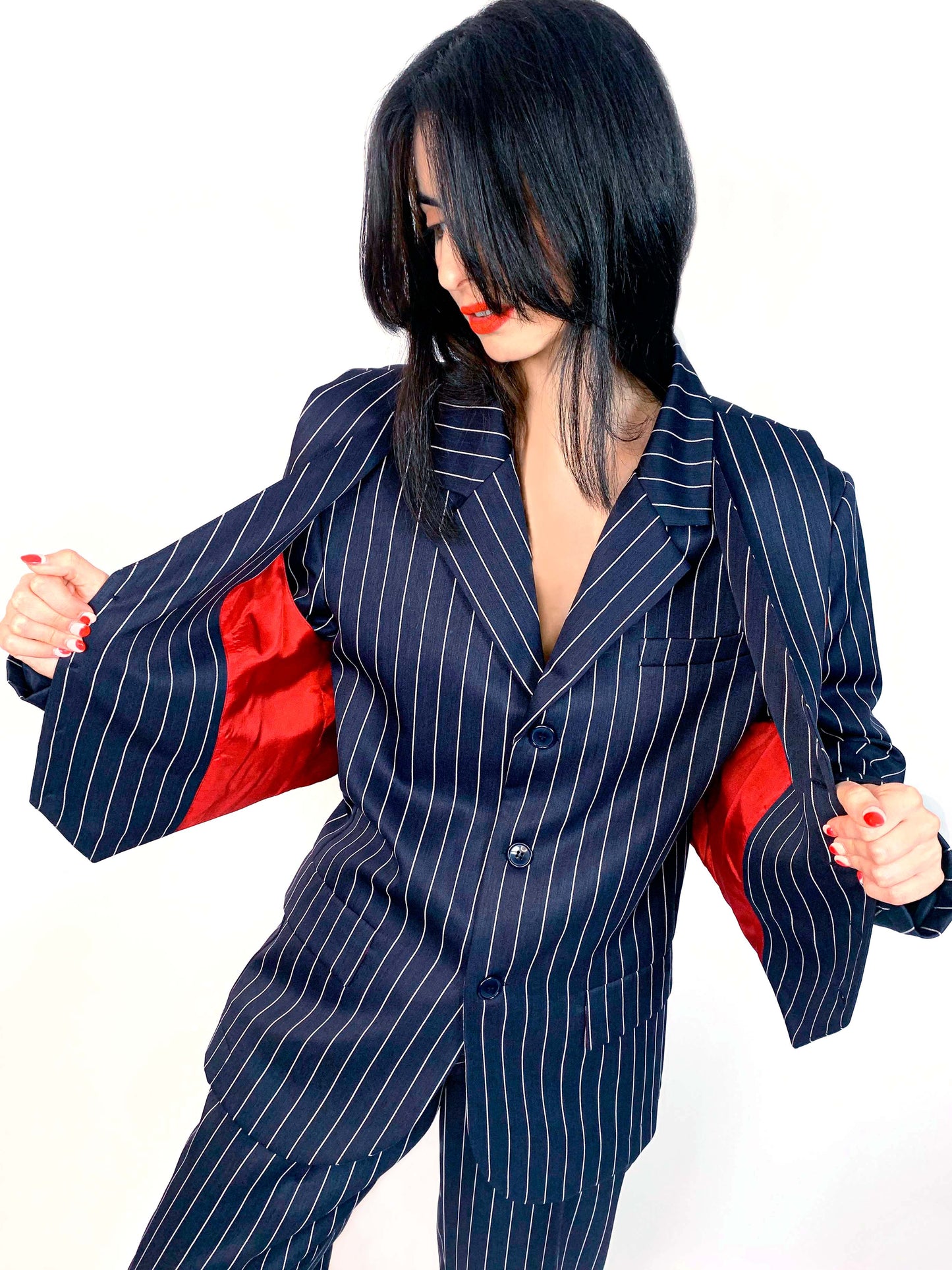 Classic Dark Blue Blazer With Waistcoat Unisex