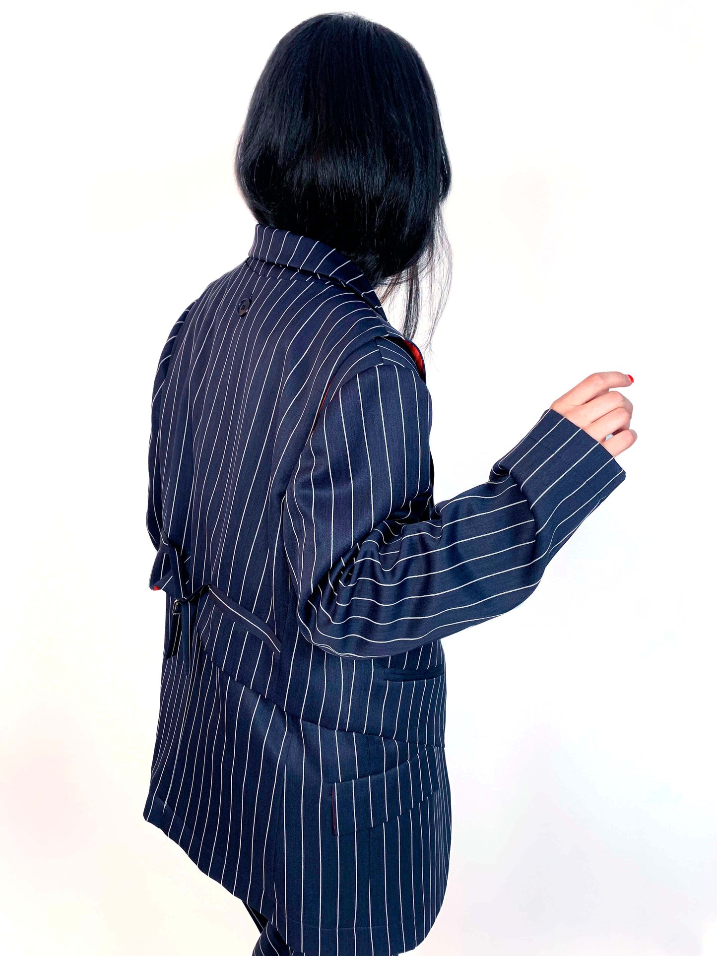 Classic Dark Blue Blazer With Waistcoat Unisex