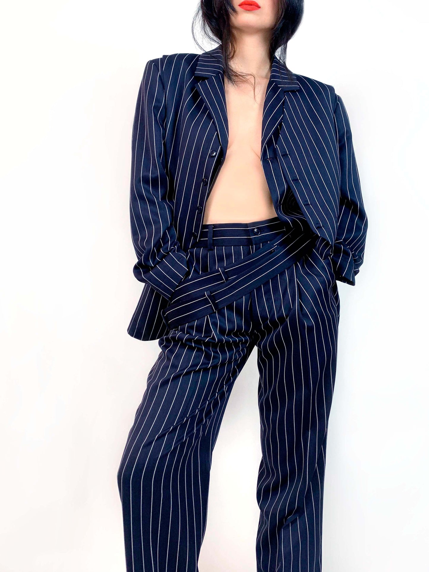 Classic Dark Blue Blazer With Waistcoat Unisex