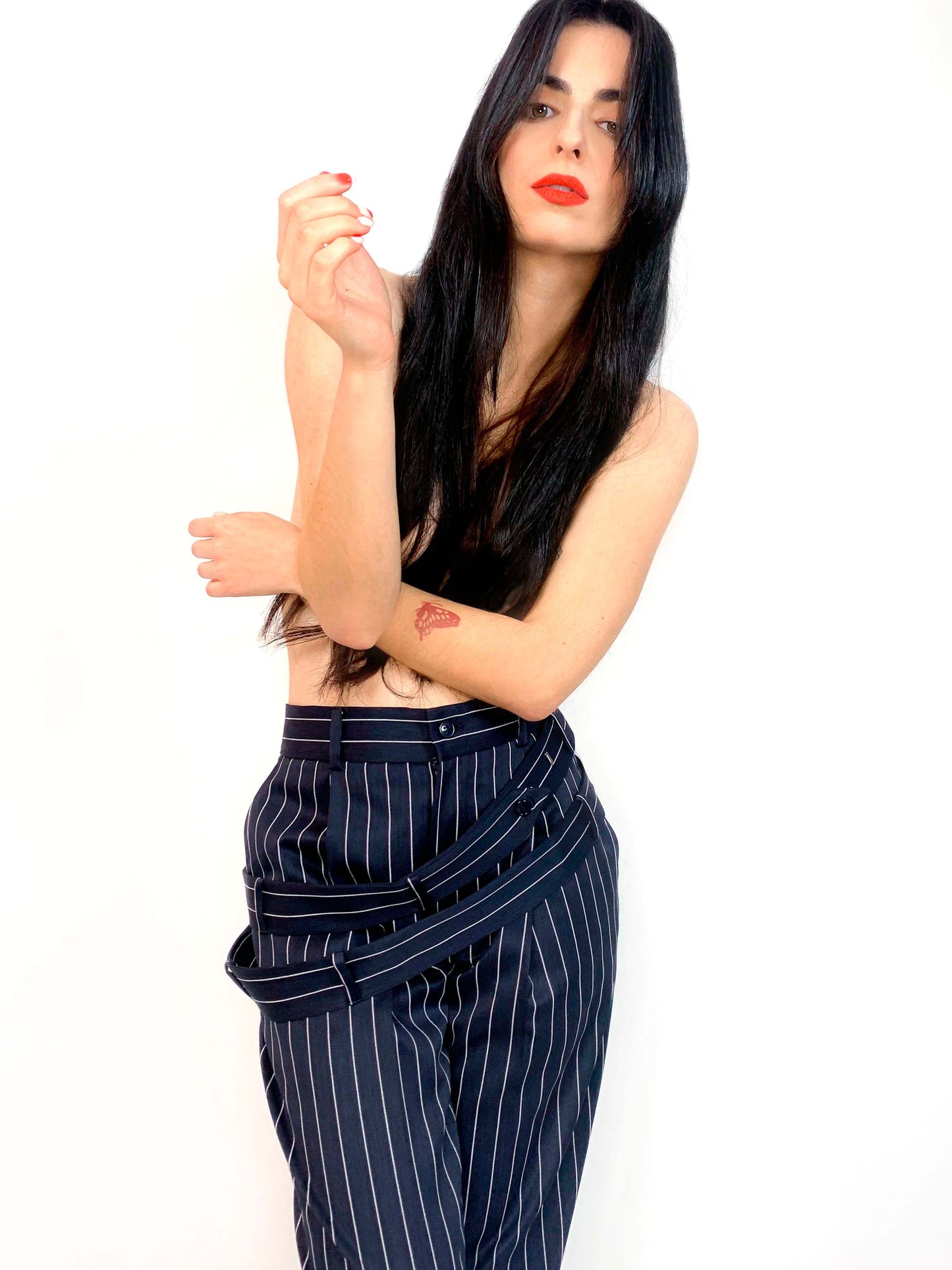 Dark Blue Classic Trousers Unisex